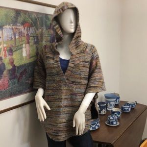 Dylan Space-Dye Hooded Poncho